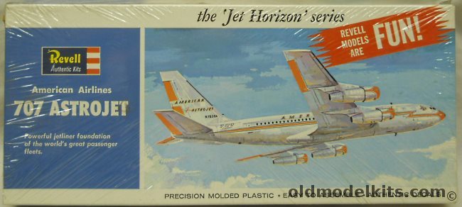 Revell 1/140 Boeing 707 Astrojet - American Airlines Jet Horizons Series, H243 plastic model kit
